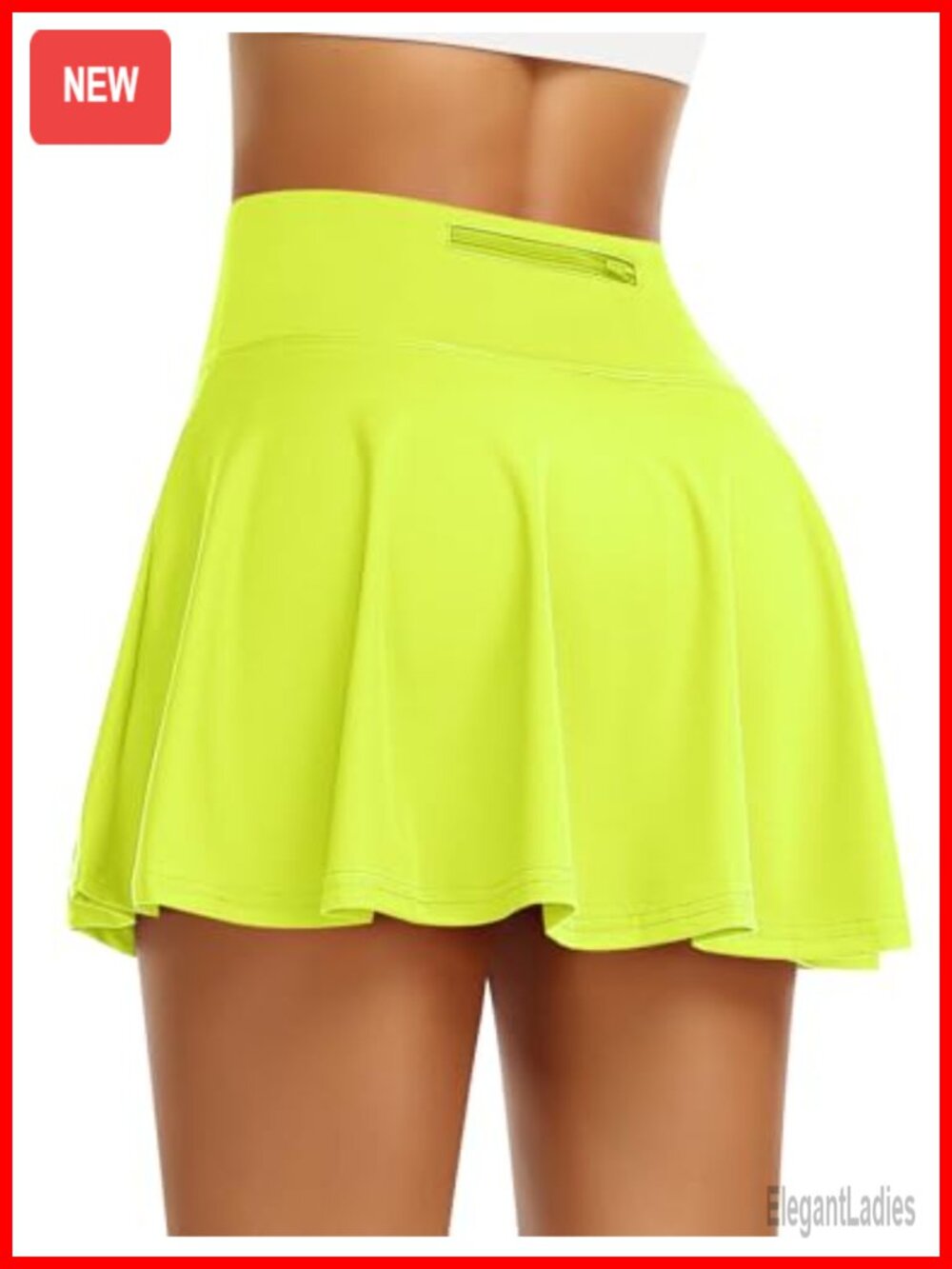 Pleated Tennis Skirt with Built in Shorts Skort Pockets High Waisted